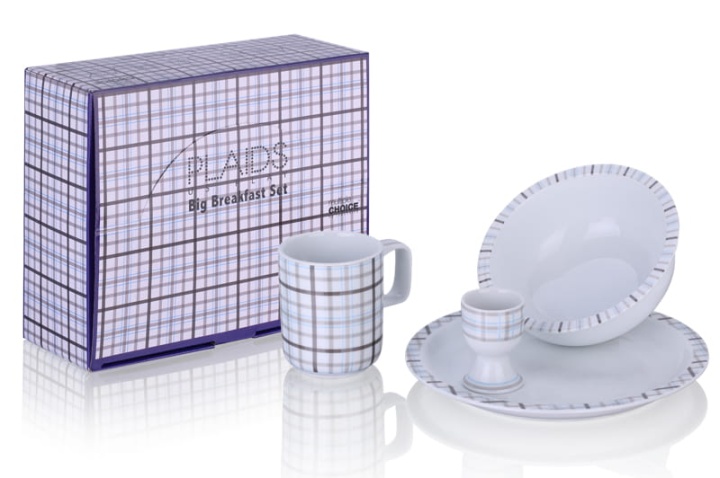 Zastawa śniadaniowa porcelana