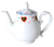 Czajniczek z porcelany w serca