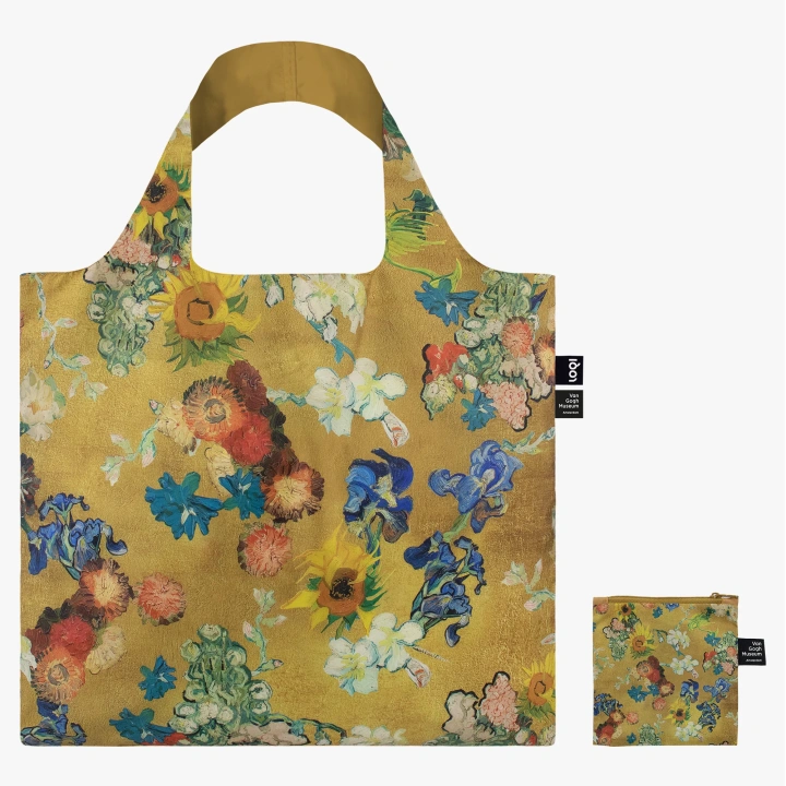 torba z recyklingu w kwiaty