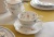 Komplet klasycznych filiżanek z porcelany