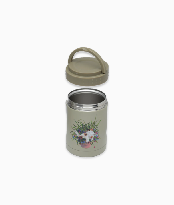 Termos pojemnik termiczny Kot w doniczce 500ml