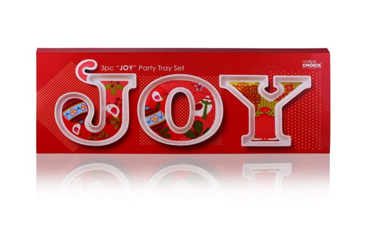 Dekoracje na święta patery ozdobne Joy