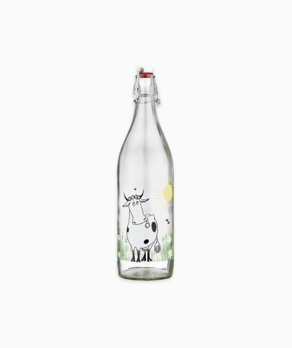 Szklana Butelka Muminki Łąka 1l