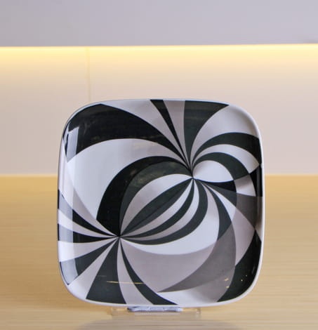 retro talerz wzory porcelana