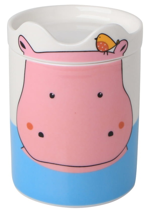 Kubek porcelanowy z hipopotamem