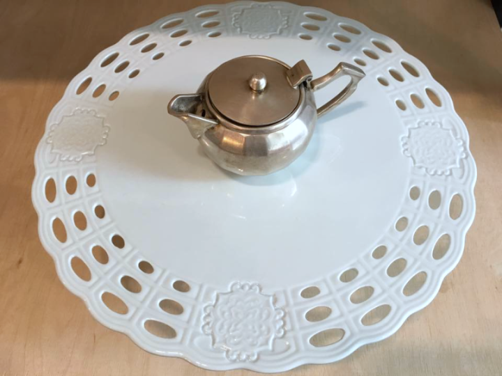 patera na ciasto z porcelany