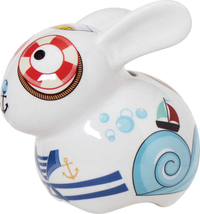 Duża skarbonka porcelana