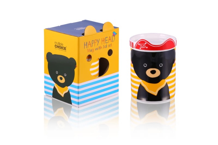 Kubek 250ml porcelanowy z przykrywką