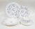 Zastawa obiadowa dla 4 osób z kremowej porcelany